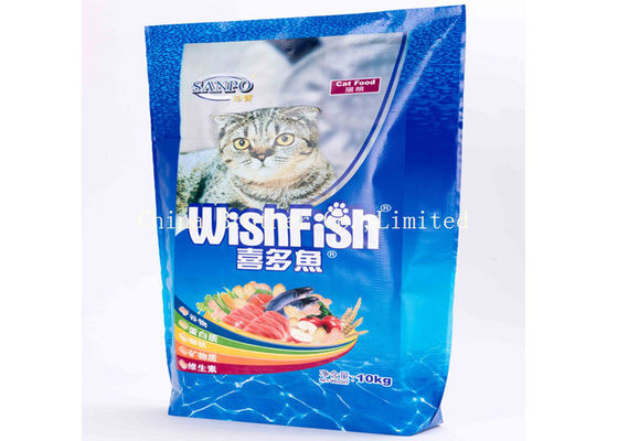 40kg PP Woven Recycle Feed Bags , Bopp Lamination Custom Printed Feed Bags