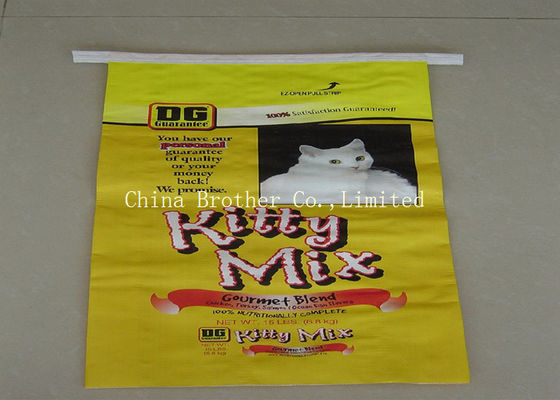 Reusable Bopp Film Woven Polypropylene Feed Bags Waterproof Gravure Printing