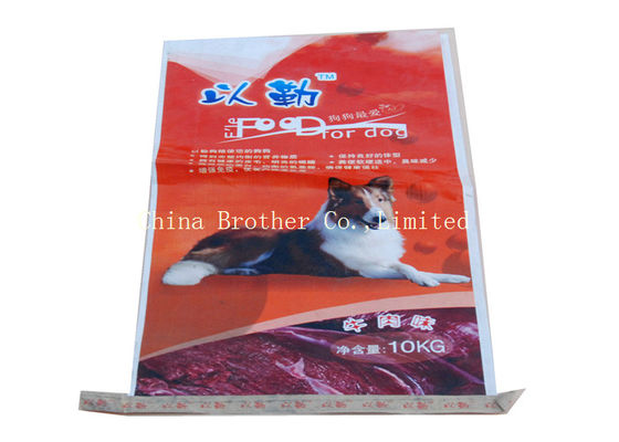 Woven Polypropylene Empty Feed Bags , Reusable Animal Dog Feed Bag  Eco - Friendly