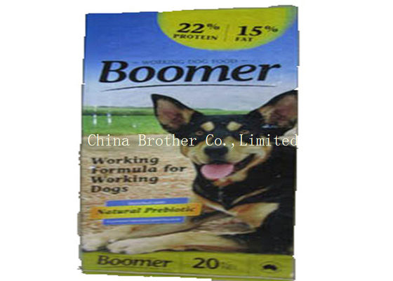 Poultry PP Woven Polypropylene Feed Bags Custom Size 50kg Recyclable Moisture Proof