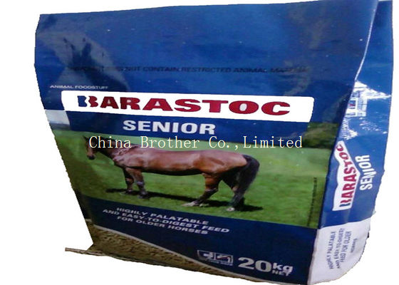 Durable Flexo Printed Animal Feed Bags , Fertilizer Woven Pp Sacks For Seed