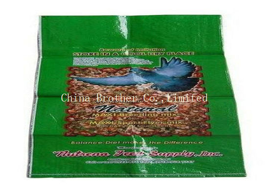 Woven Polypropylene Poly Feed Bags With Customized Printing 25kg - 50kg
