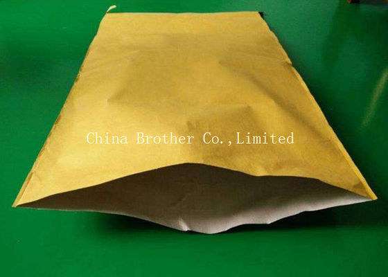 Block Bottom Pasted Valve Multiwall Paper Bags Sewn Open Mouth Brown Color