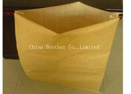 Bottom Pasting Kraft Multiwall Paper Bags Food Grade High Load For Packing Sugar
