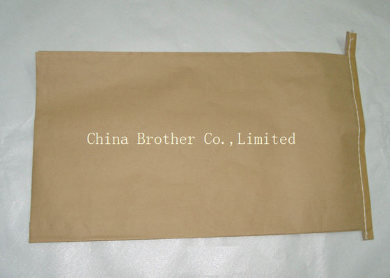 Sewn Open Mouth Multiwall Paper Bags 20kg / 25kg Moisture Proof For Fertilizer