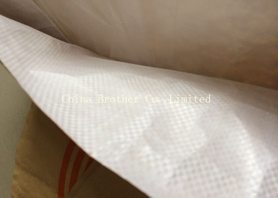 Custom Sewn Open Mouth Multiwall Paper Bags 30KG Load UV Treated For Cement