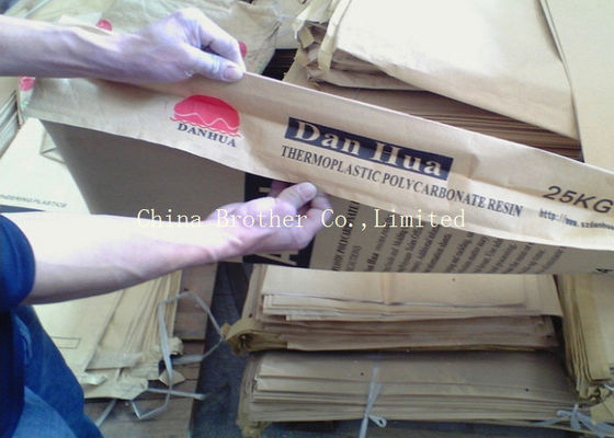 Waterproof Pasted Valve Multiwall Paper Bags Disposable 25kg Flour Paper Sacks