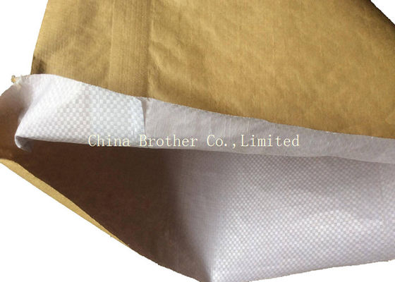 Durable 25kg Multiwall Cement Paper Bag Non - Leakage High Load Bearing Strength