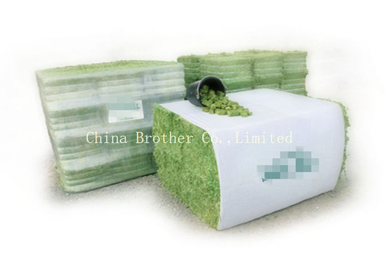 White Hay Cover Tarps , Plastic PP Woven Hay Bale Stack Covers For Wrapping Alfalfa Hay