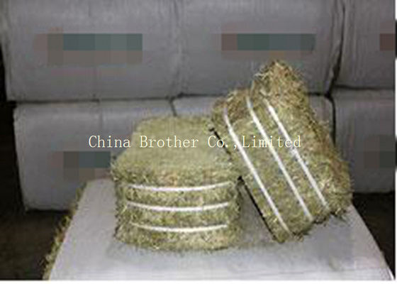 White Hay Cover Tarps , Plastic PP Woven Hay Bale Stack Covers For Wrapping Alfalfa Hay