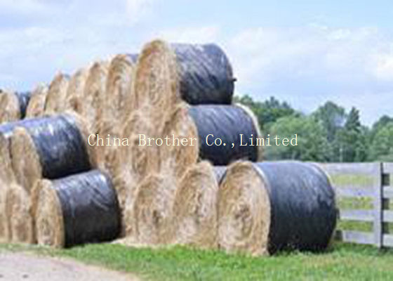 Gravure Printing Hay Bale Sleeves Polypropylene Woven Rolls Custom Length