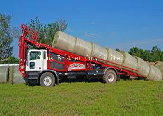 Agricultural Tubular Woven Polypropylene Roll Wrapping Hay Bales In Plastic