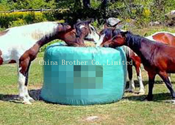 Custom Printed Round Hay Bale Plastic Bags , Woven Polypropylene Cloth Crush Resistance
