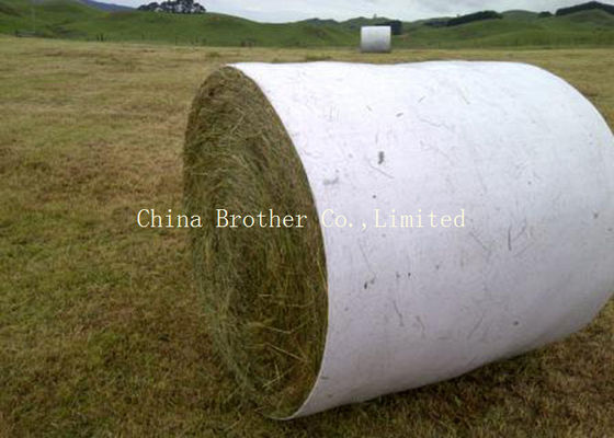 PP / HDPE Woven Hay Bale Sleeves Fabric Gravure Printing For Building