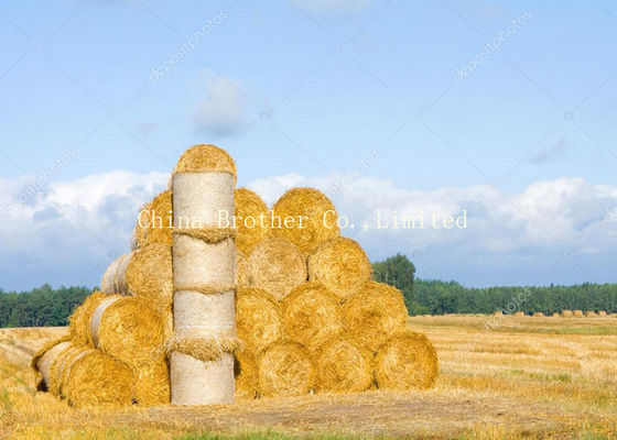 Woven Polypropylene Hay Cover Tarps , Non Toxic Hay Bale Storage Bag 60Gsm - 120Gsm Density
