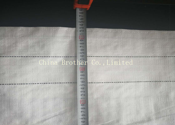 White PP Woven Hay Bale Stack Covers 150gsm , Woven Polypropylene Hay Bale Fabric