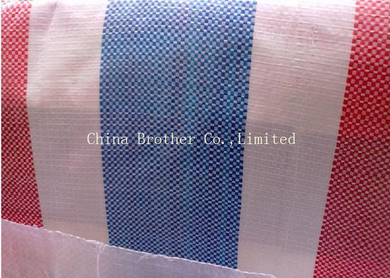 White Laminated PP Woven Fabric Roll Waterproof Breathable Gravure Printing