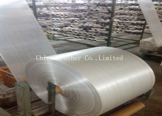 White PP Woven Fabric Roll 100% Virgin Polypropylene 30cm - 600cm Anti - Slip