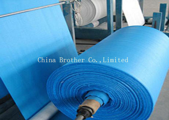Custom Blue PP Woven Fabric Roll Recyclable UV Treated For Polypropylene Sack