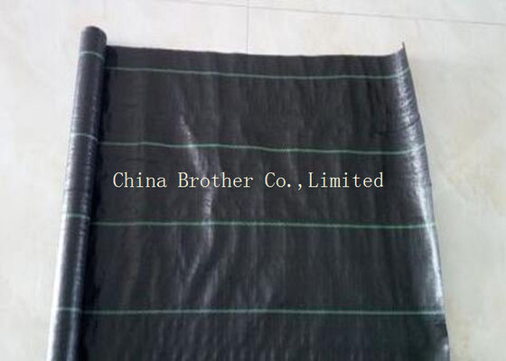 Polypropylene Woven Ground Weed Control Fabric Air Permeable Black Color