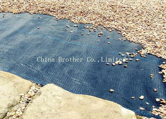 PE / PP Woven Ground Cover Fabric 150gsm , Weed Mat For Home Garden