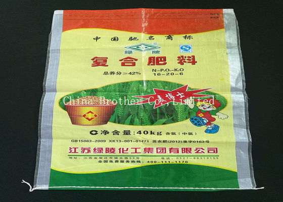 Durable Fertilizer Bulk Bags 30kg , Dustproof Hdpe / Bopp Laminated Bags Anti - Slip
