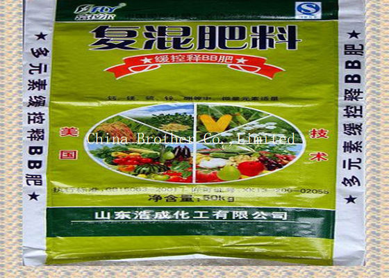 Durable Fertilizer Bulk Bags 30kg , Dustproof Hdpe / Bopp Laminated Bags Anti - Slip