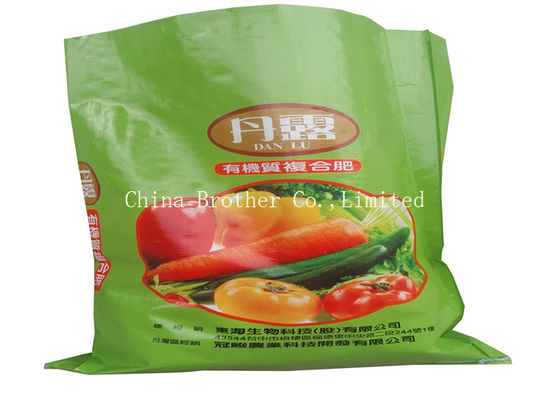 Shrinkproof Flat Bottom Paper Bags , Block Bottom Valve Kraft Paper Bags For Cement