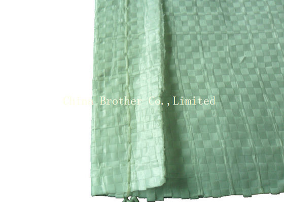 50kg White PE Woven Bag Custom Made Lightweight With Single / Double Sewing