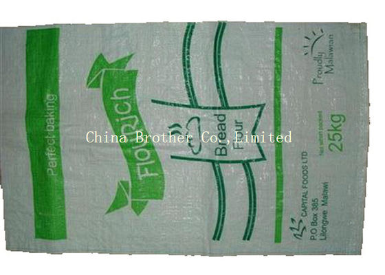 Recyclable Heavy Duty 	PP Woven Sack Bags Non - Leakage For Flour Packing