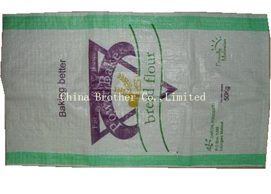 Recyclable Standard Bag Of Flour , PP Plastic Sugar Packaging Bags Offset Printing