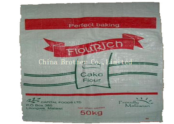 Dustproof Heavy Duty Plastic Bags , 25kgs Packing Bopp Laminated Pp Woven Bags