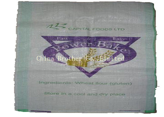 Hemmed Top Poly Woven Feed Bags High Tensile Strength For Construction Waste