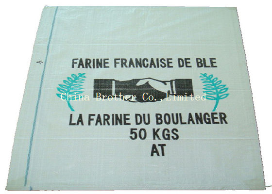 Recycled Laminated PP Woven Sack Bags 25 KG For Corn Seed Wheat Flour Packing