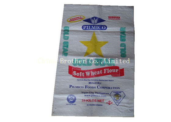 High Gloss Poly Rice Bags , Poly Woven Bags Non Delaminating Packaging