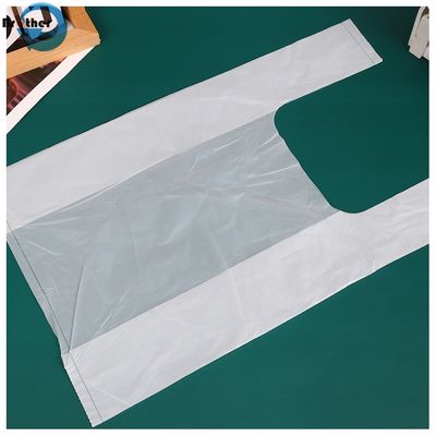 Customized Plastic T-Shirt Bags by Flat Biodegradable Disposable T-Shirt Shopping Bags with Printing