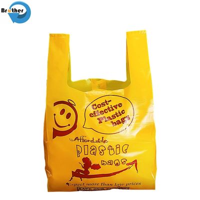 Customized T-Shirt Plastic Bag HDPE Supermarket Grocery Shopping Vest Handle