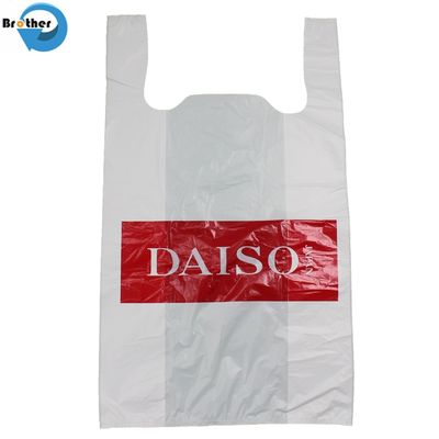 Customized T-Shirt Plastic Bag HDPE Supermarket Grocery Shopping Vest Handle