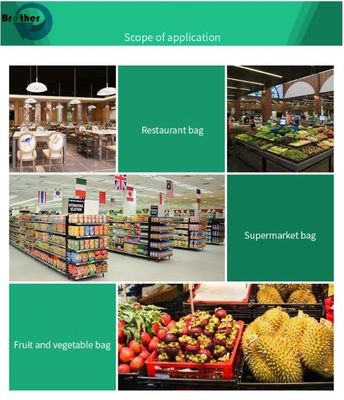 Plastic Bag with Handles for Supermarket, Heavy Duty Plastic Shopping Bags for Retail, Lightweight, Strong, Food Grade