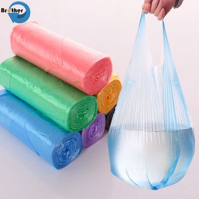 Multi-Purpose HDPE Flat Pack T-Shirt Shopping Bag, Food-Grade Plastic Bag for Supermarket, Grocery, Retail Use
