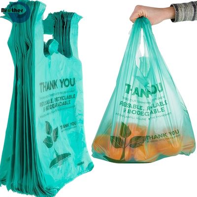Eco-Friendly Plastic T-Shirt Bags Wholesale Biodegradable, Durable, and Reusable Shopping Bags for Retailers and Stores