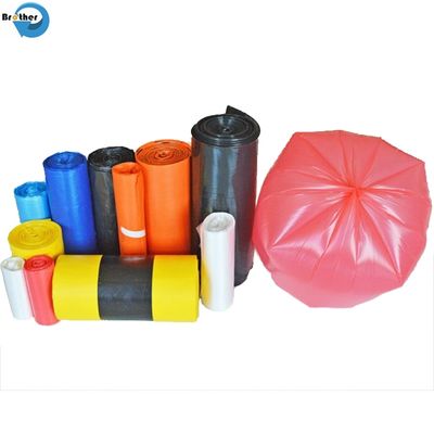 Garbage Bags Manufacturer Bottom Star Seal PE Plastic Bin Liners on Roll