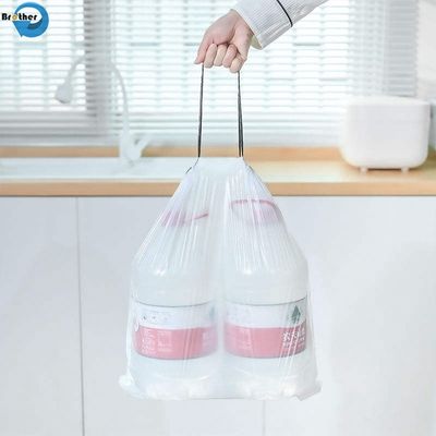 Custom Drawstring Trash Bag Disposable Plastic Garbage Bag