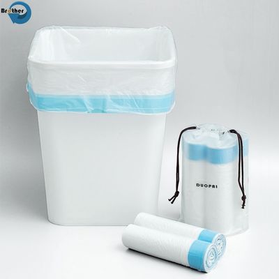 Custom Drawstring Trash Bag Disposable Plastic Garbage Bag
