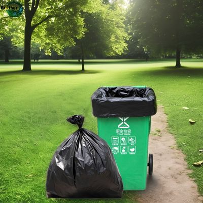 Custom Black Heavy Duty Garbage Bag Trash Bag Disposable Bin Liners
