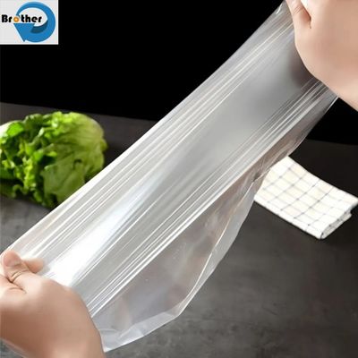 Customized Food Transparent Fruit Tough HDPE Plastic Stretchy Flat Water Packaging Bag