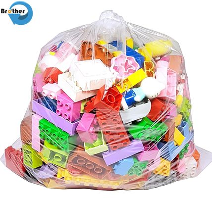 Dust Waterproof PE Flat Top Open Clear Poly Bag Large Plastic Bags for Packing Clothing Packaging Storage Gift Bag