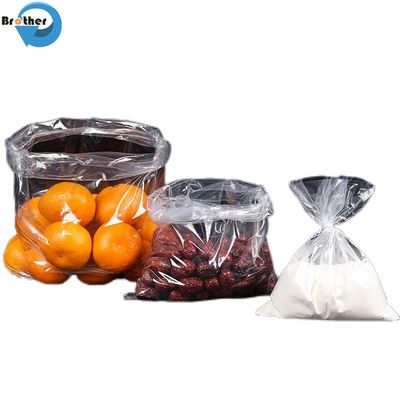 Food Freezer Flat Bag on Roll Clear Biodegradable Plastic Bag for Vegetables Packing