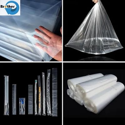 Food Grade Strong HDPE Water Flat Bag Recyclable Waterproof with Transparent Color Can Be Customized for Food-Grade Plastic Bag with Water