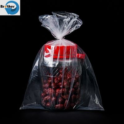 Customized Transparent, Reusable, Biodegradable Vegetables, Fruits, Meat, Grains, Nuts, Sugar Supermarket Shopping Packaging, Flat Pocket Bag Rolls